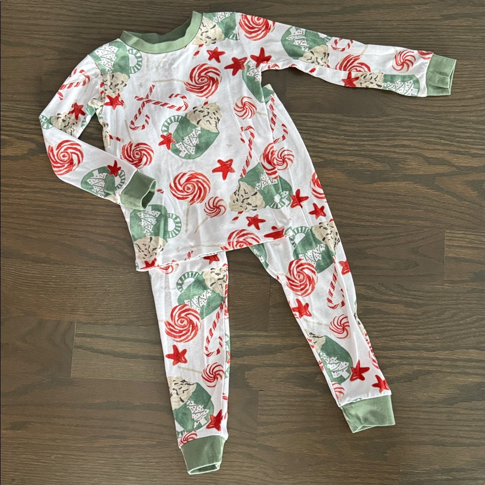 Burt’s Bees Baby Peppermint Mocha Organic Cotton Pajama Set 2-Piece EUC - Picture 10 of 10